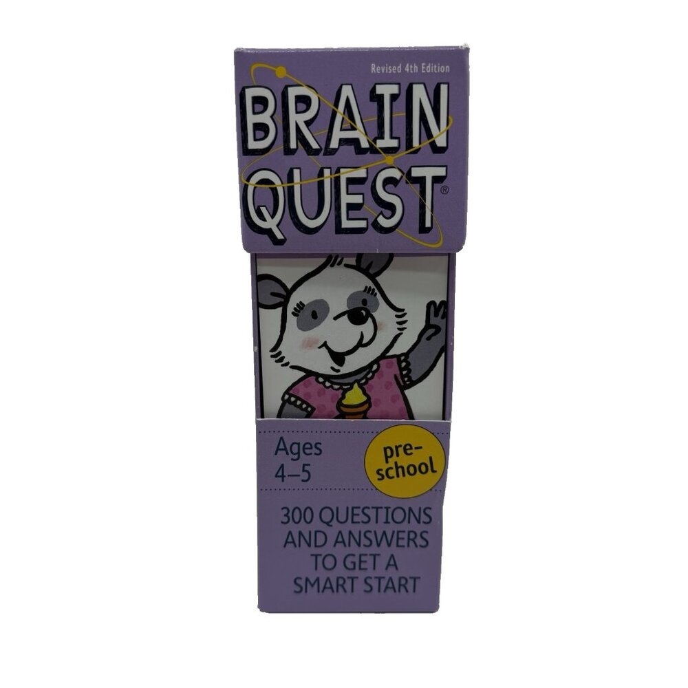 Brain Quest Preschool Q&A Cards 300 Ages 4 5 Questions Answers Educational